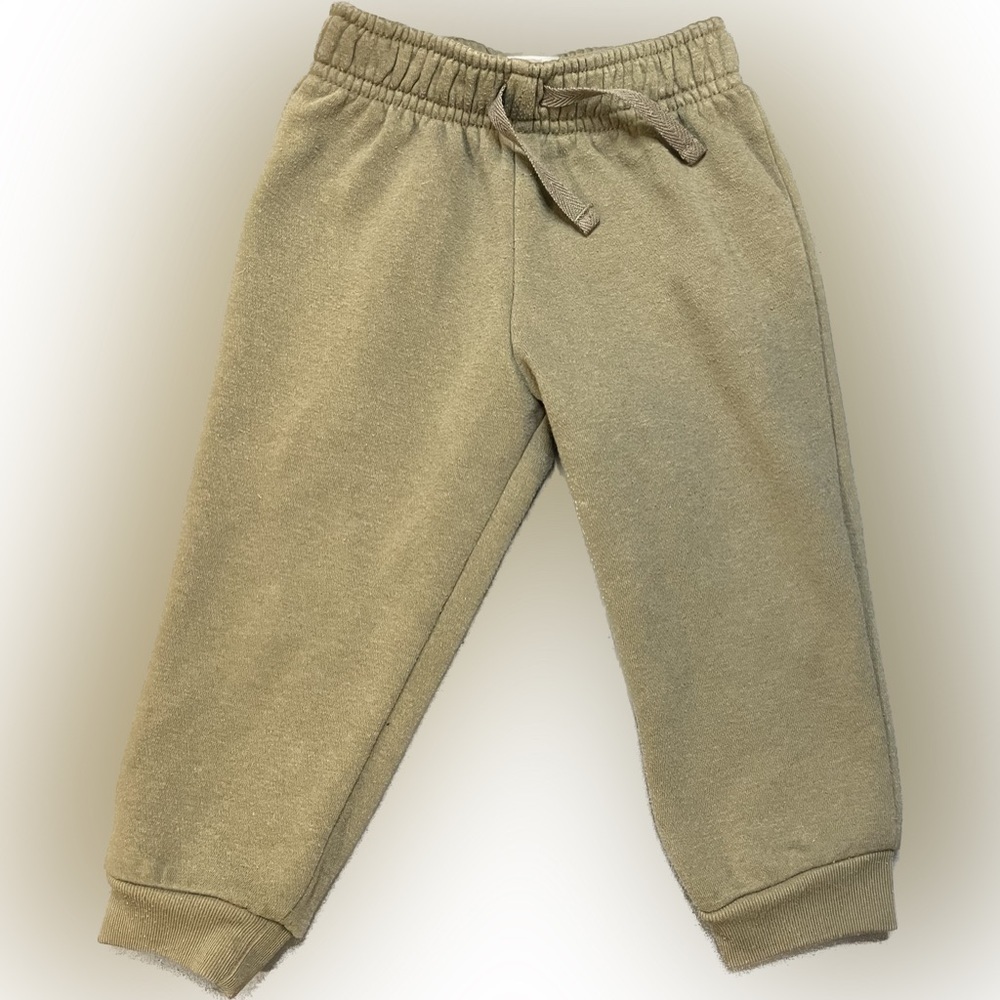 Midwood Brands 2T toddler joggers Hunter green PRELOVED cinch waist and ankles